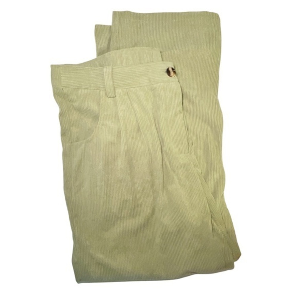 HALARA Mid Rise Button Zipper
Side Pocket Corduroy Casual Pants